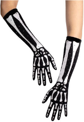 Bling Skeleton Gloves