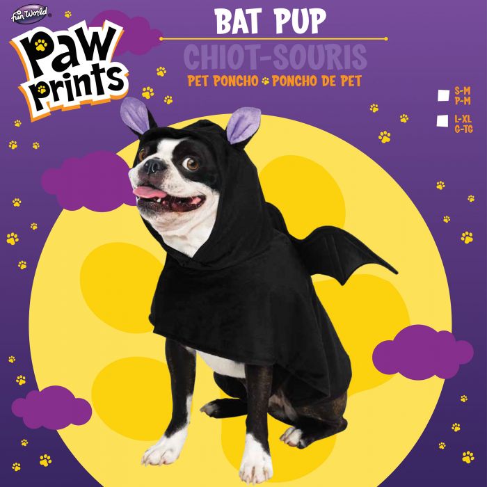 Dog Costume Bat Poncho (Clearance)
