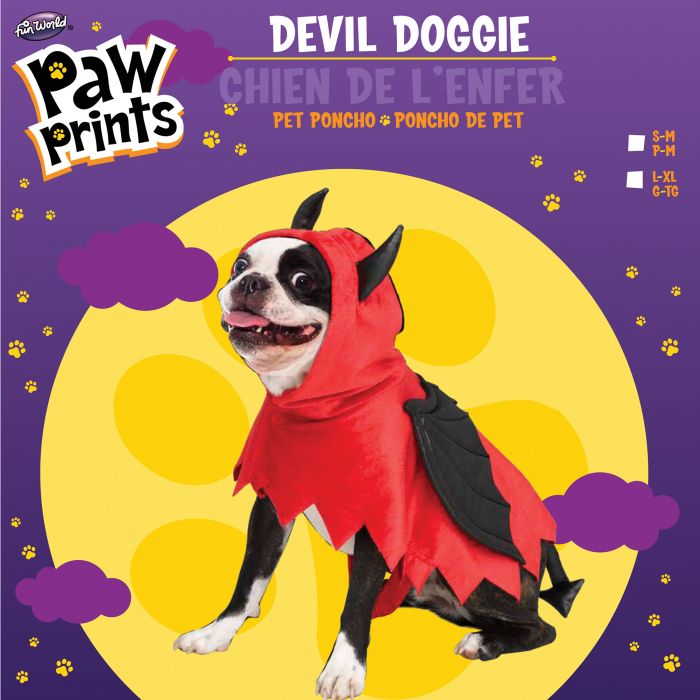 Dog Costume Devil Poncho (Clearance)
