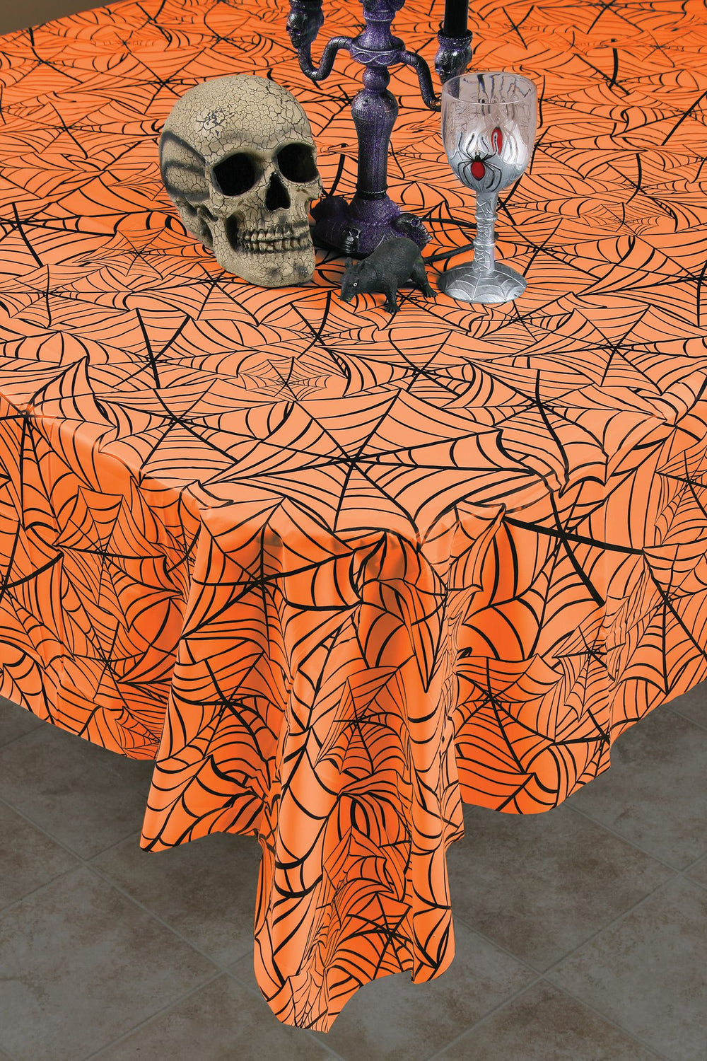 108" x 54" Spider Web Tablecloth