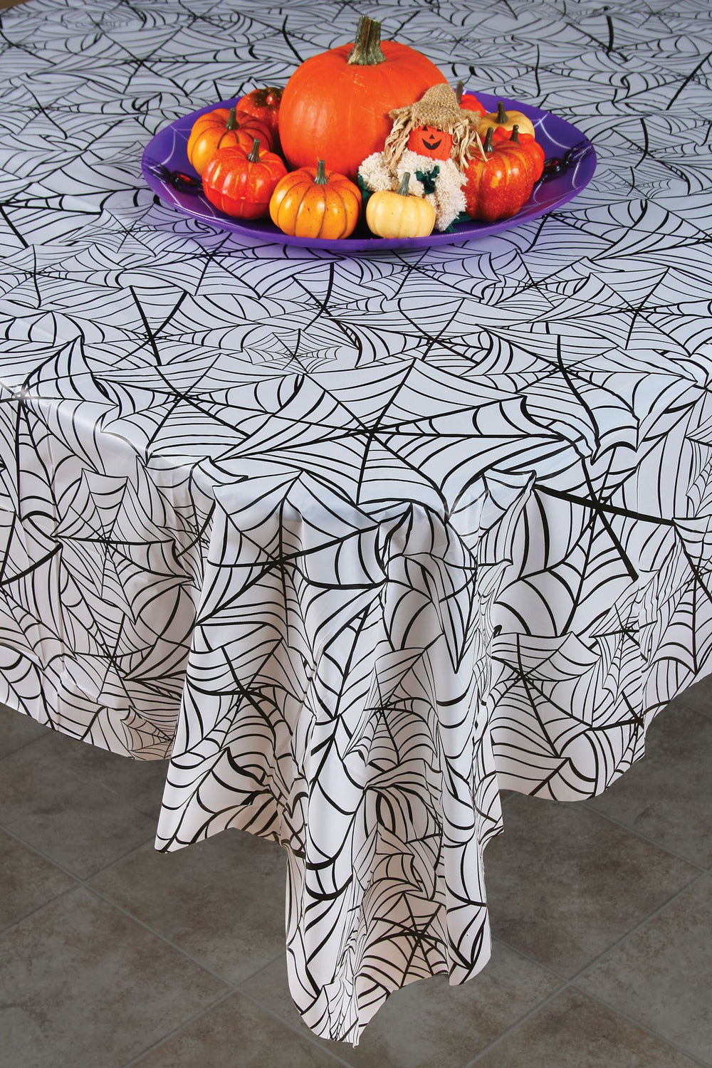 108" x 54" Spider Web Tablecloth