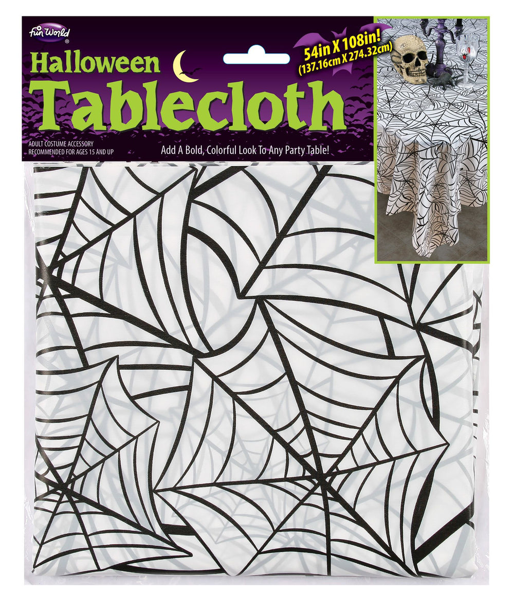 108" x 54" Spider Web Tablecloth