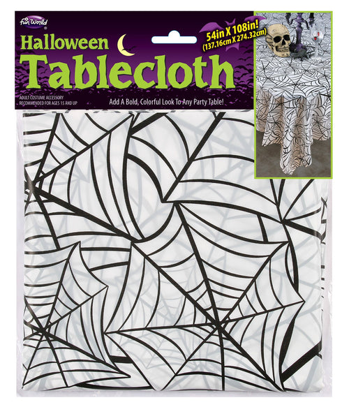 108" x 54" Spider Web Tablecloth
