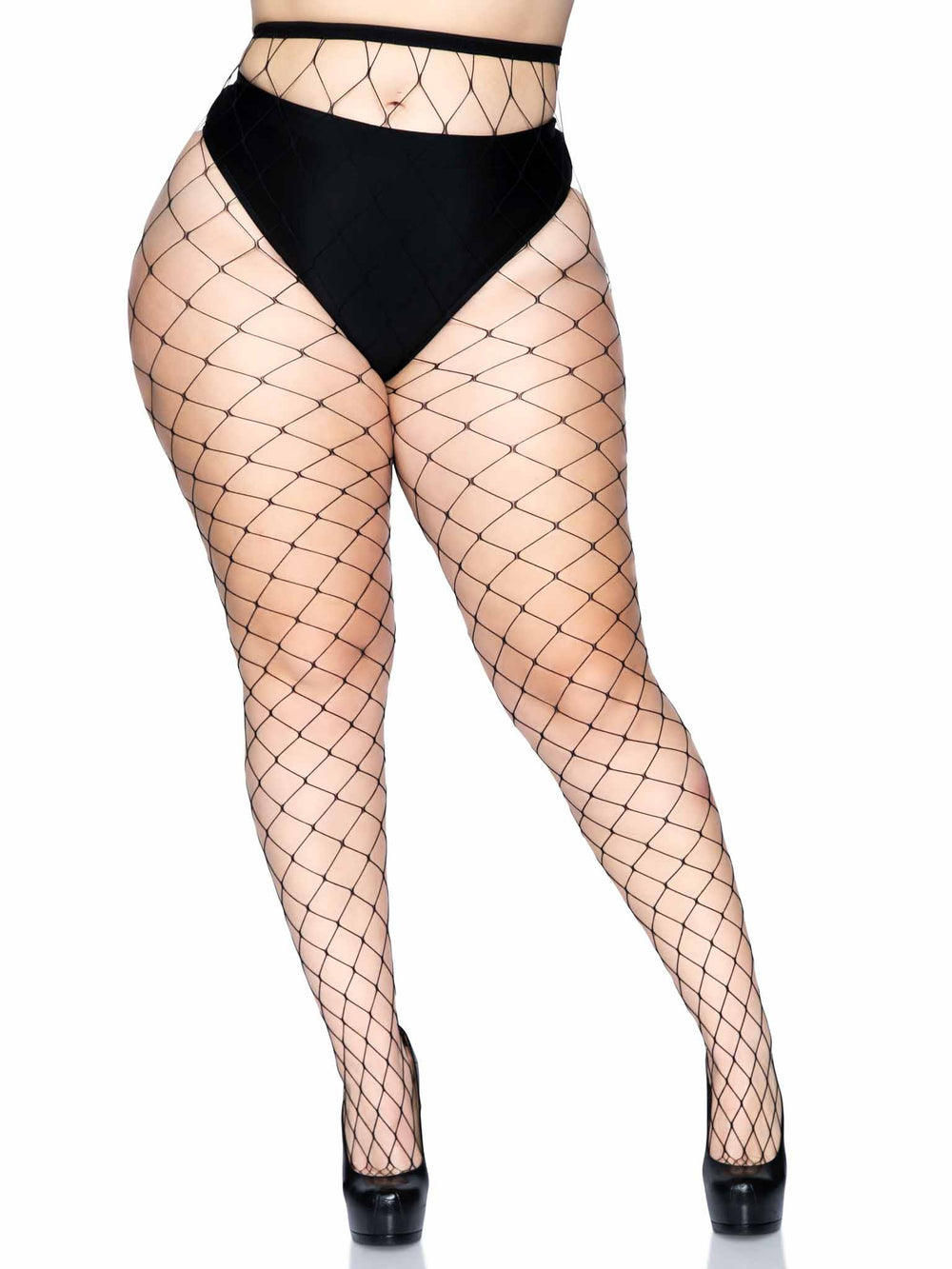 Fence Net Pantyhose - Black