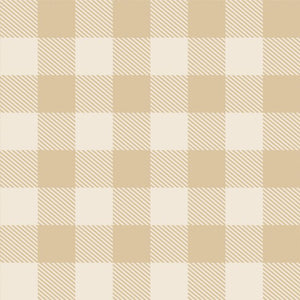 Plaid Table Cover Beige