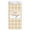 Plaid Table Cover Beige