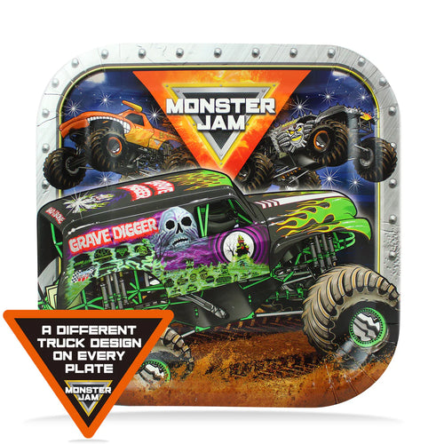 Monster Jam 9" Dinner Plates 8ct