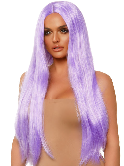 Long Straight Wig | Lavender