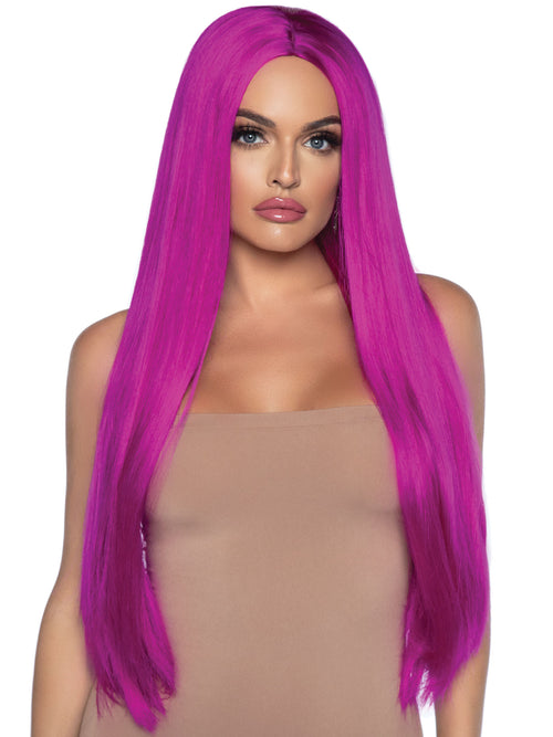 Long Straight Wig | Raspberry