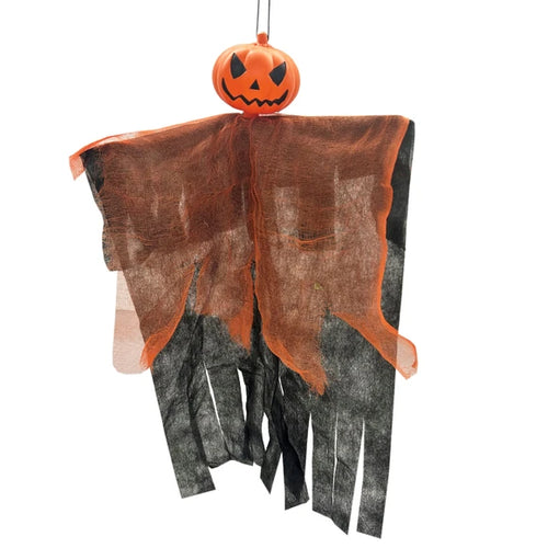 24" x 16" Hanging Halloween Pumpkin Ghost Decoration (Clearance)