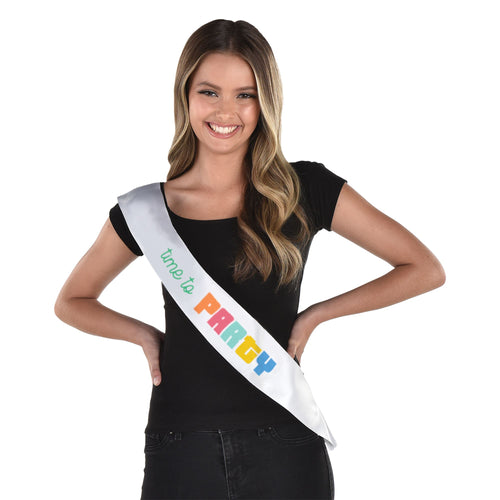 Colorful Collage Birthday Sash