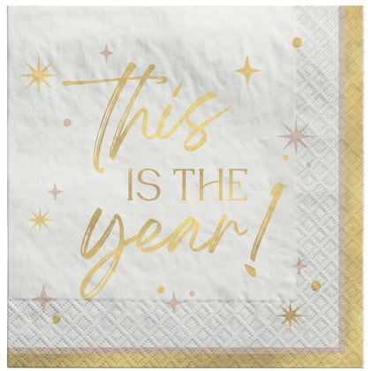 Golden Soiree Luncheon Napkins 16ct
