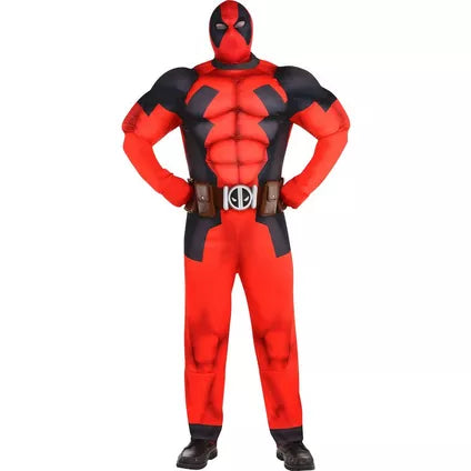Adult Deadpool Muscle Costume Plus Size 2XL