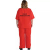 Adult Orange Prisoner Plus Size Costume XXXL 54-56