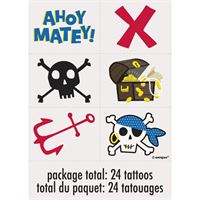 Ahoy Pirate Tattoos  24ct