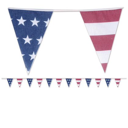 Americana Fabric Pennant Banner | Patriotic