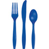 Assorted Plastic Cutlery 24ct | Cobalt Blue