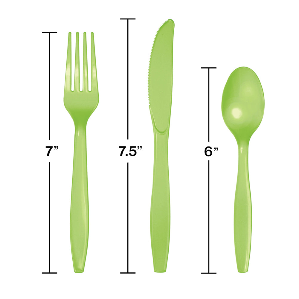 Assorted Plastic Cutlery 24ct | Fresh Lime