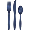 Assorted Plastic Cutlery 24ct | Navy