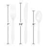 Assorted Plastic Cutlery 24ct | White