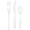 Assorted Plastic Cutlery 24ct | White