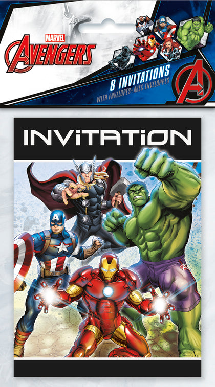 Avengers Invitations  8ct