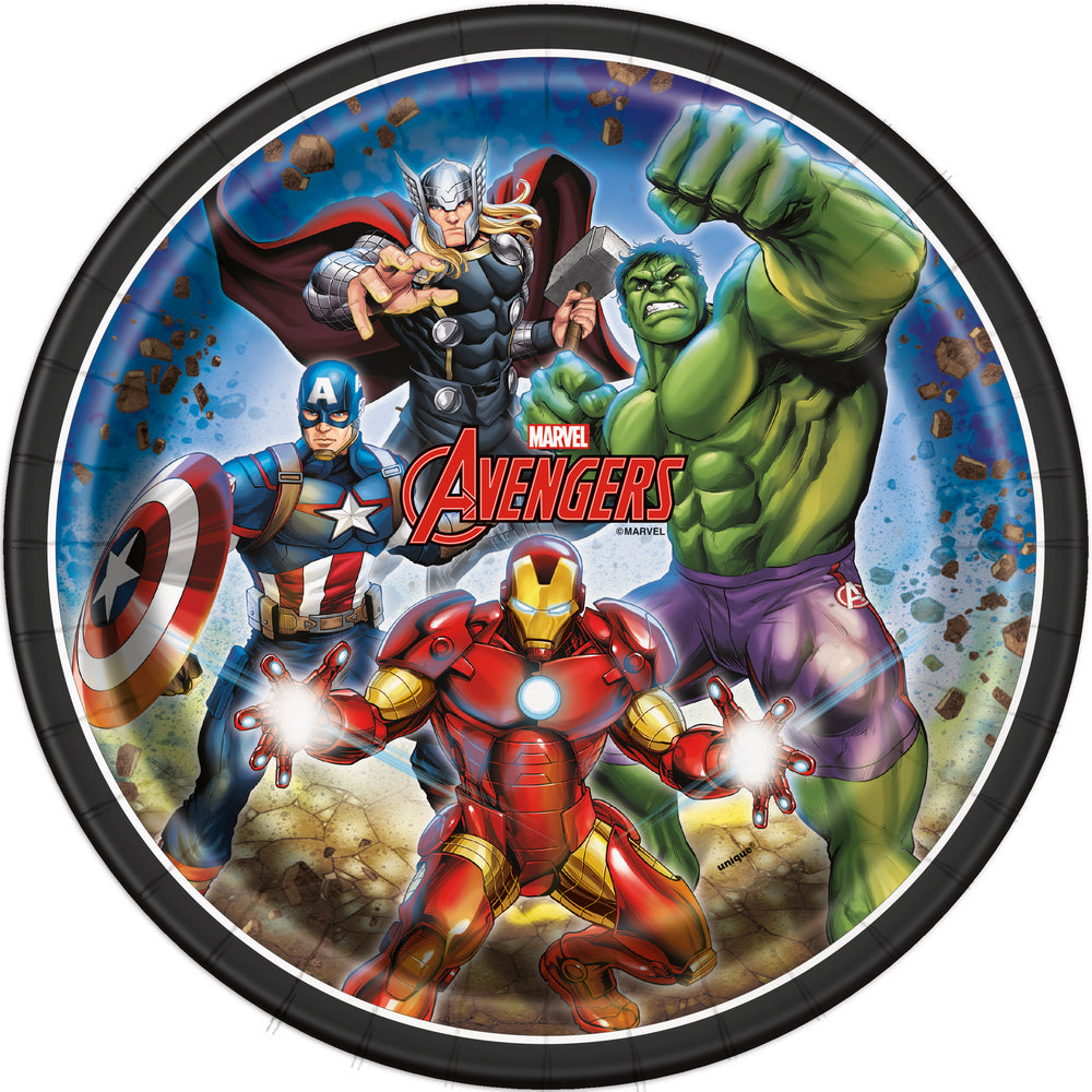 Avengers Round 9" Dinner Plates  8ct