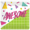 Awesome Party 10in Square Plates 8ct