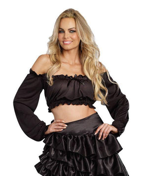 black off the shoulder top