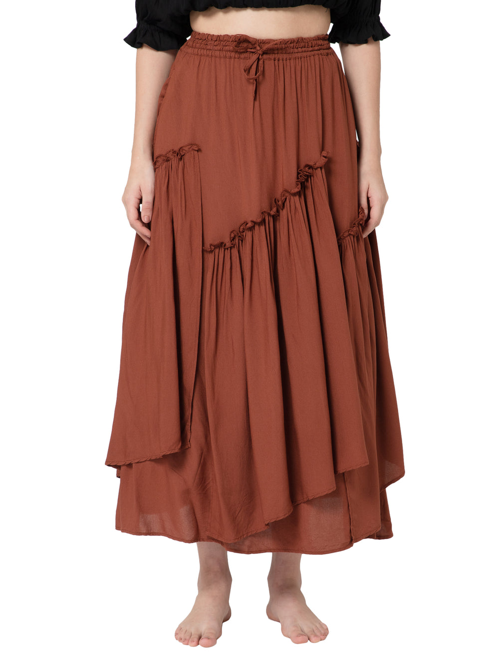 Maiden’s Cascade Skirt | Brown