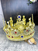 Regal Metal King Crown with Jewels