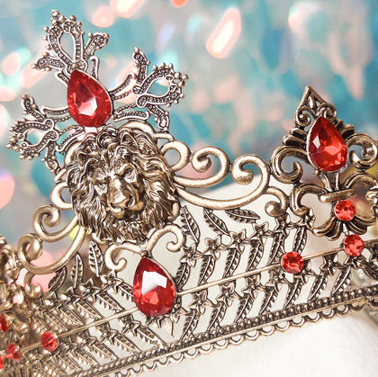 Metal King Crown with Jewels