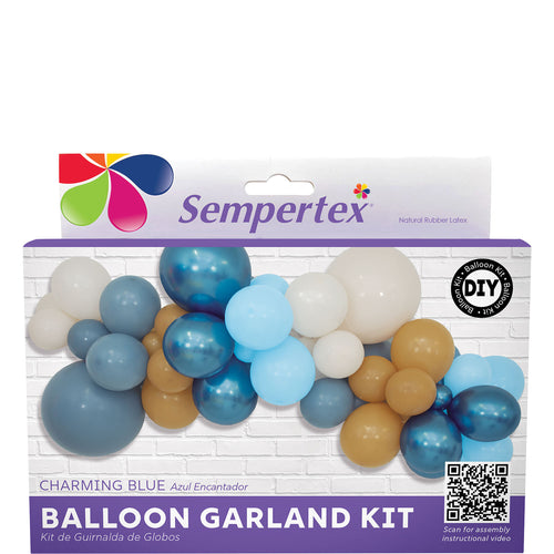CHARMING BLUE BALLOON GARLAND KIT