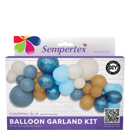 CHARMING BLUE BALLOON GARLAND KIT