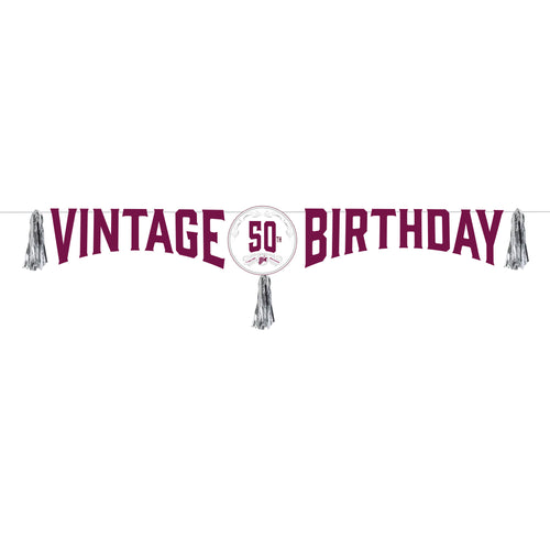 Cheers to a Fine Vintage Add an Age Banner