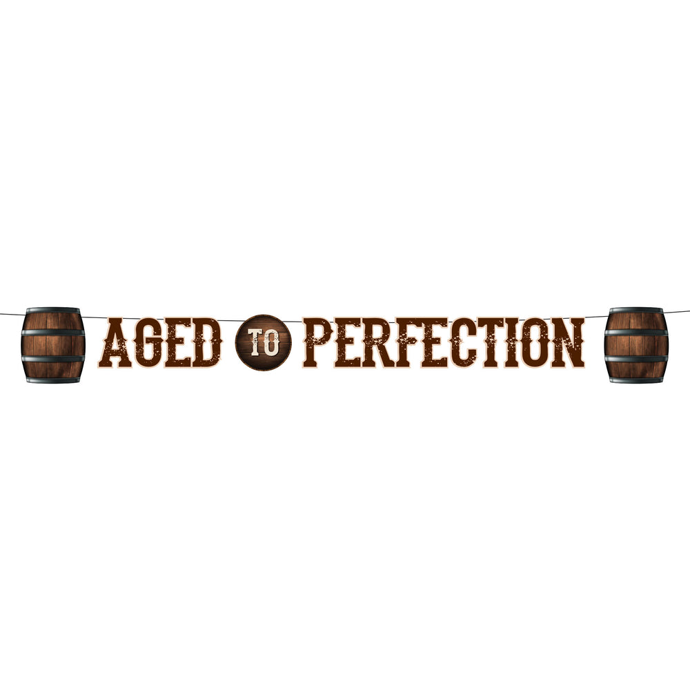 Aged to Perfection Letter Banner