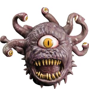Monster-like creature with multiple eyes and tentacles on a white background