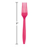 Hot Magenta Pink Forks 24ct | Solids