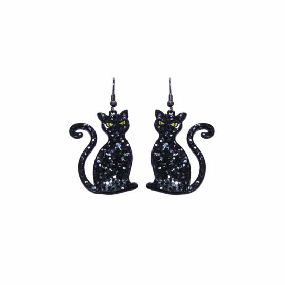 BLACK CAT EARRING