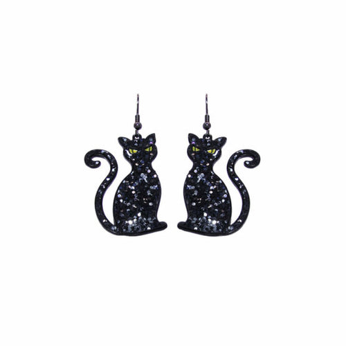 BLACK CAT EARRING