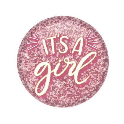 It's A Girl Button