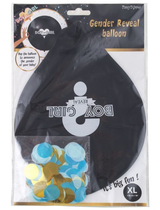 Balloon 36in Latex Reveal Kit blue