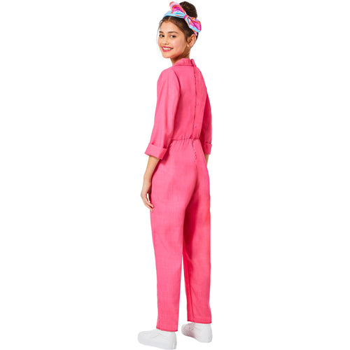 Barbie The Movie Pink Power Jumpsuit Costume | Child