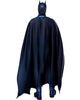 Batman costume with cape and mask on a white background