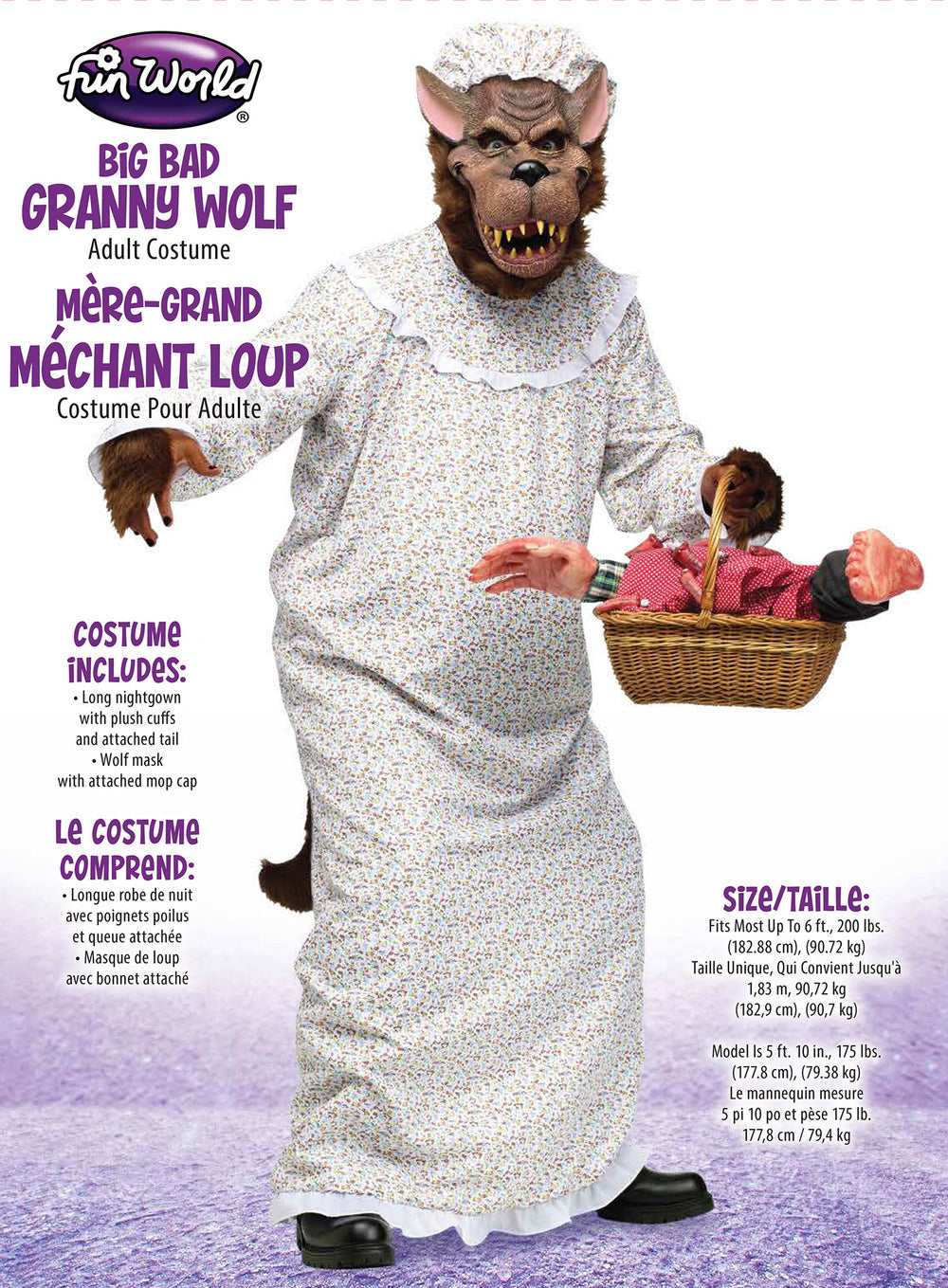 Big Bad Granny Wolf - Adult Costume