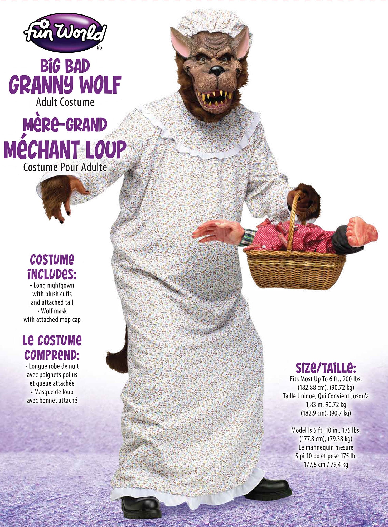 Big Bad Granny Wolf - Adult Costume