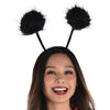 Black Pom Pom Headband