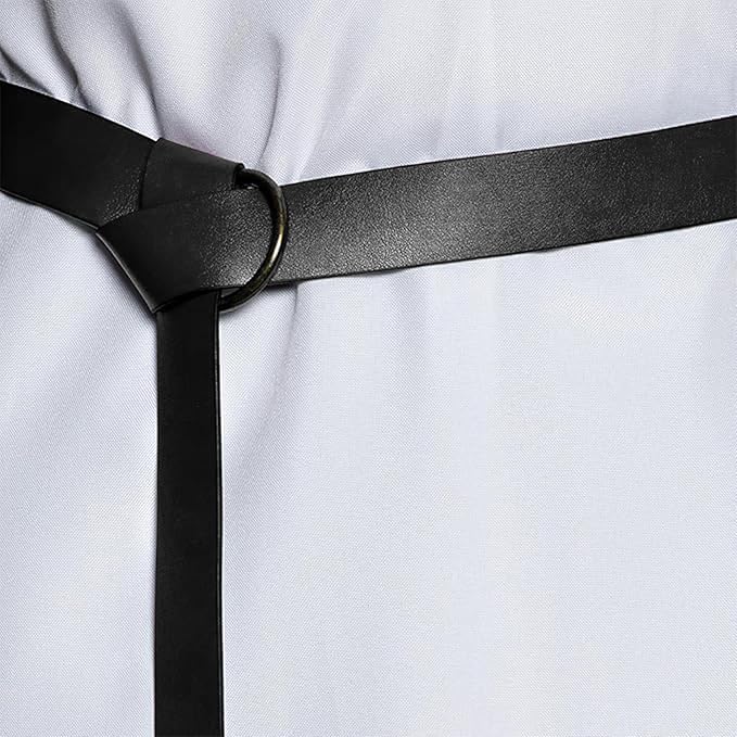 Black belt with a white shirt background