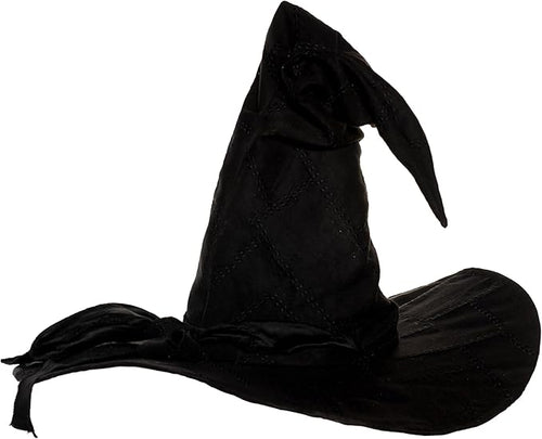 Black witch hat on a white background