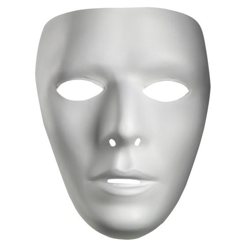 White mask on a white background